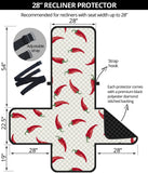 Chili peppers pattern Recliner Cover Protector