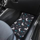 Unicorn Rainbows Moon Clound Star Pattern Front Car Mats