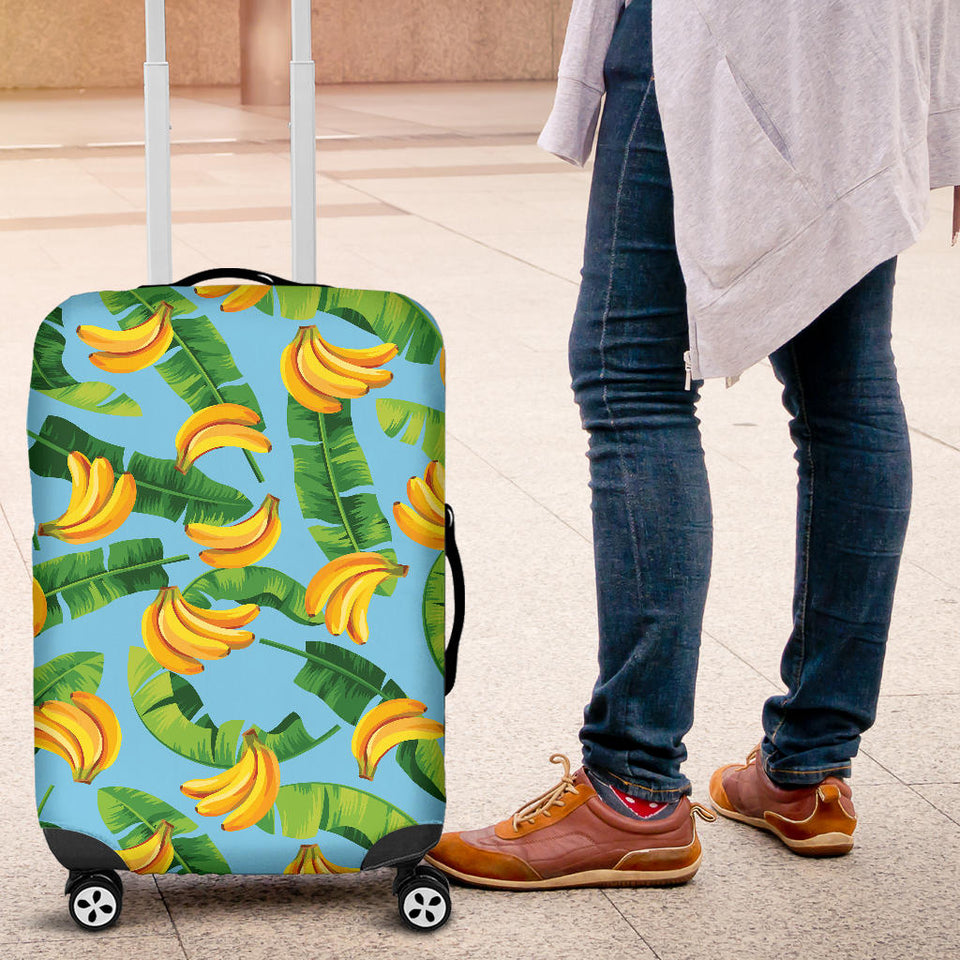 Banana Leaves Banana Design Pattern Luggage Covers