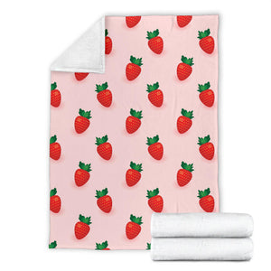 Strawberry Beautiful Pattern Premium Blanket
