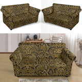 Snake Skin Pattern Loveseat Couch Slipcover