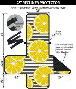 slice of lemon design pattern Recliner Cover Protector