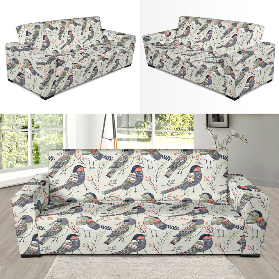Pigeon Pattern Print Design 04  Sofa Slipcover