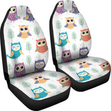 Cute Owl Pattern Universal Fit Car Seat Covers