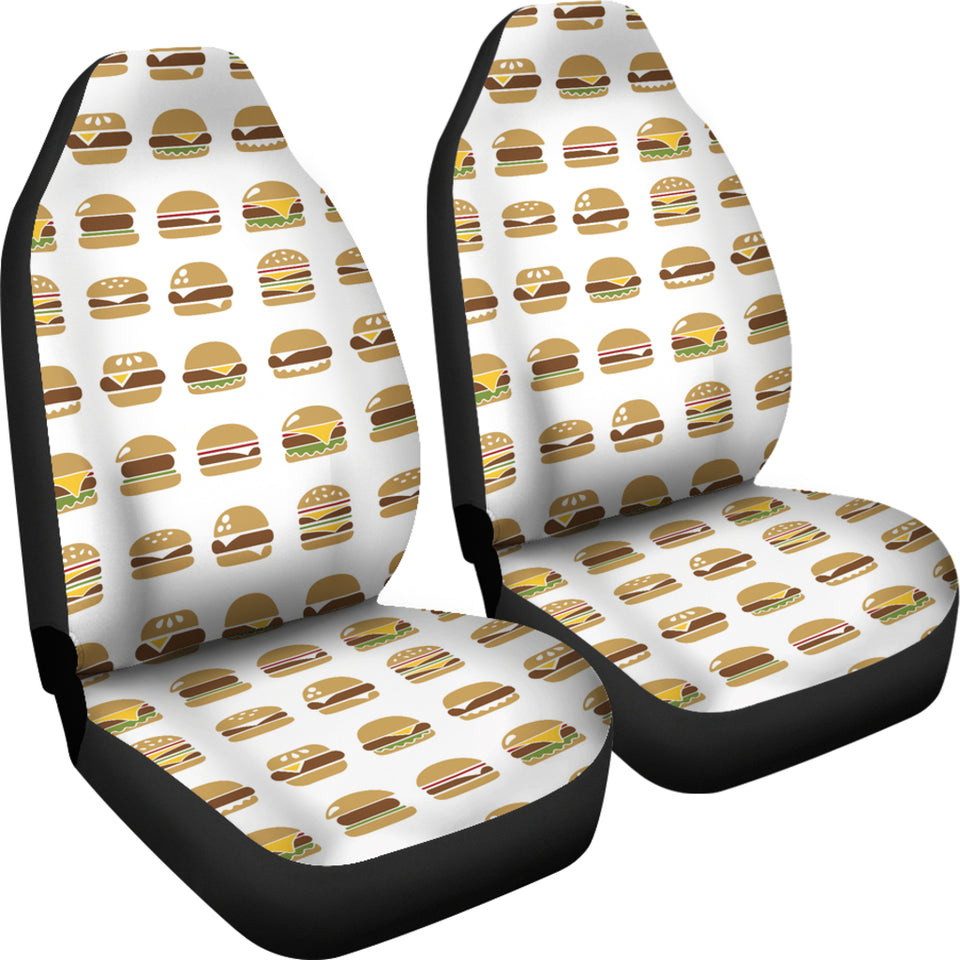 Hamburger Pattern Print Design 02 Universal Fit Car Seat Covers