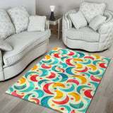 Colorful Moon Pattern Area Rug
