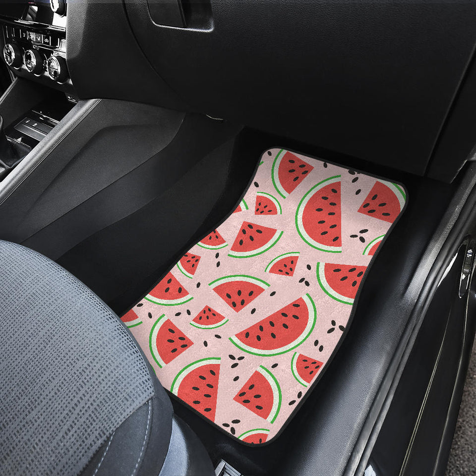 Watermelon Pattern Front And Back Car Mats