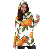 Oranges Pattern Background Women'S Hoodie Dress