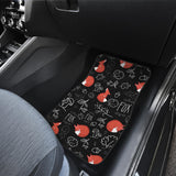 Fox Sleeping Fox Pattern Front And Back Car Mats