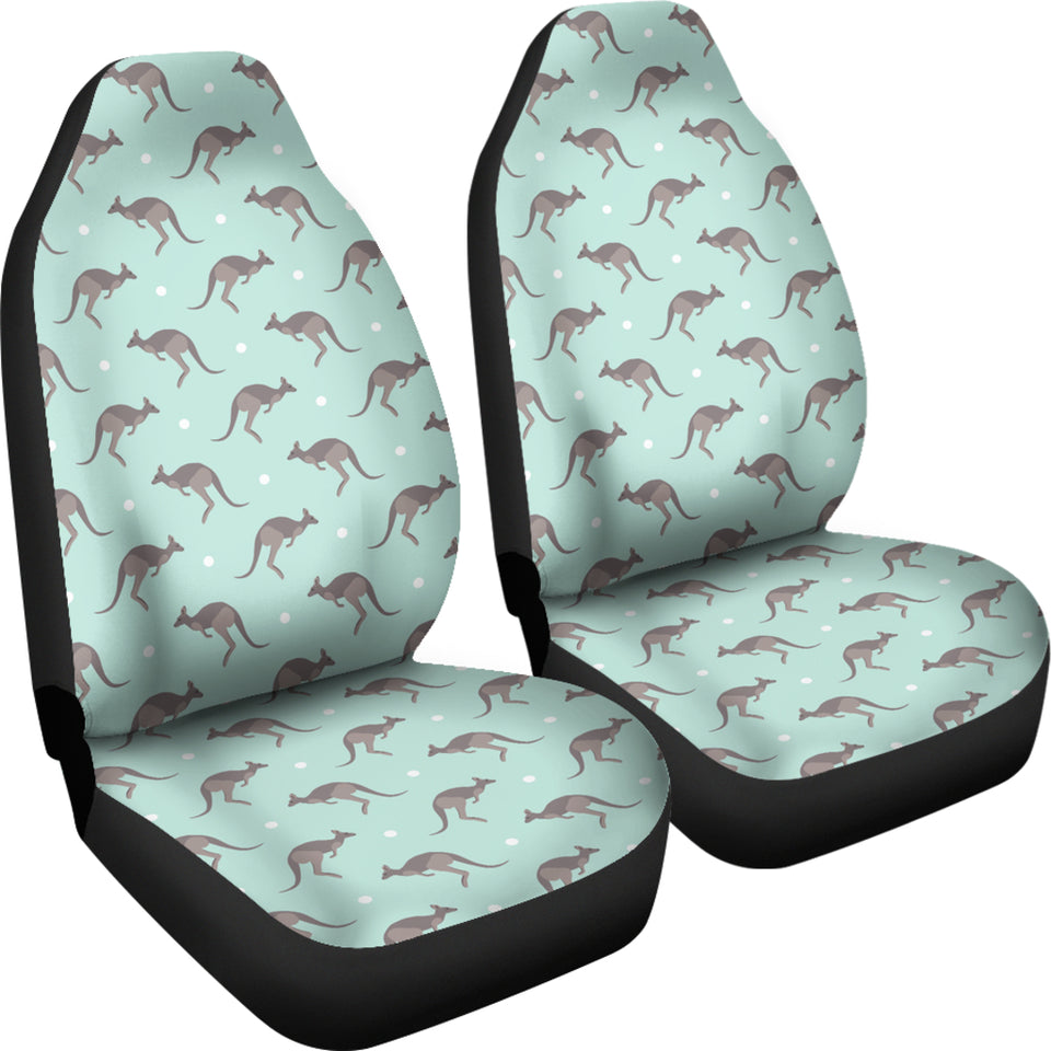 Kangaroo Pattern Background Universal Fit Car Seat Covers