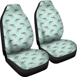 Kangaroo Pattern Background Universal Fit Car Seat Covers