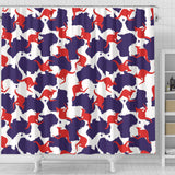 Kangaroo Australian Pattern Shower Curtain Fulfilled In US