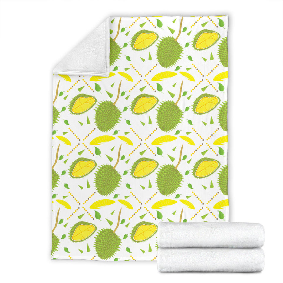 Durian Pattern Background Premium Blanket