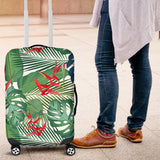 Heliconia Palm And Monstera  Leaves Pattern Luggage Covers