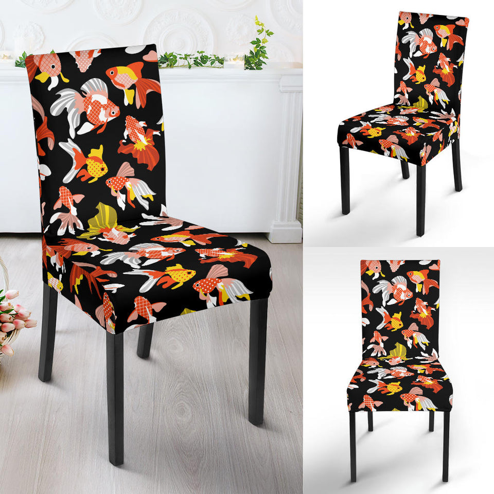 Goldfish Pattern Print Design 03 Dining Chair Slipcover