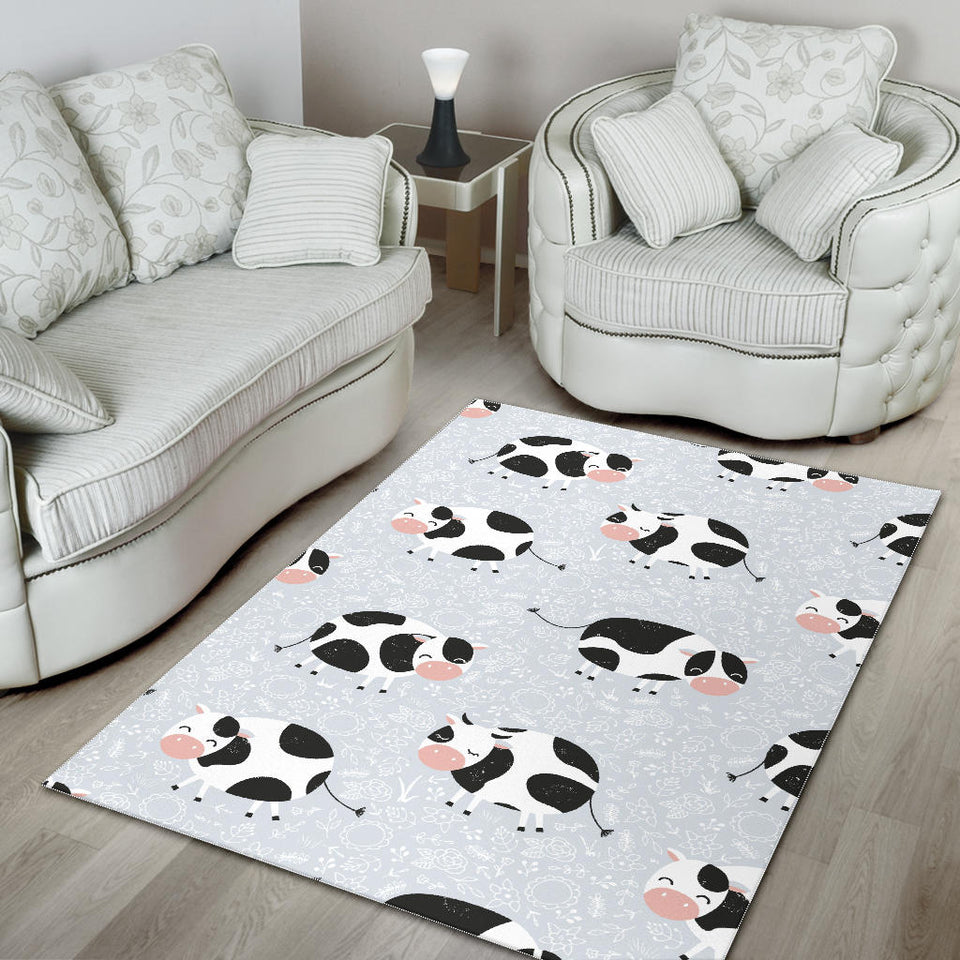 Cute Cows Pattern Area Rug