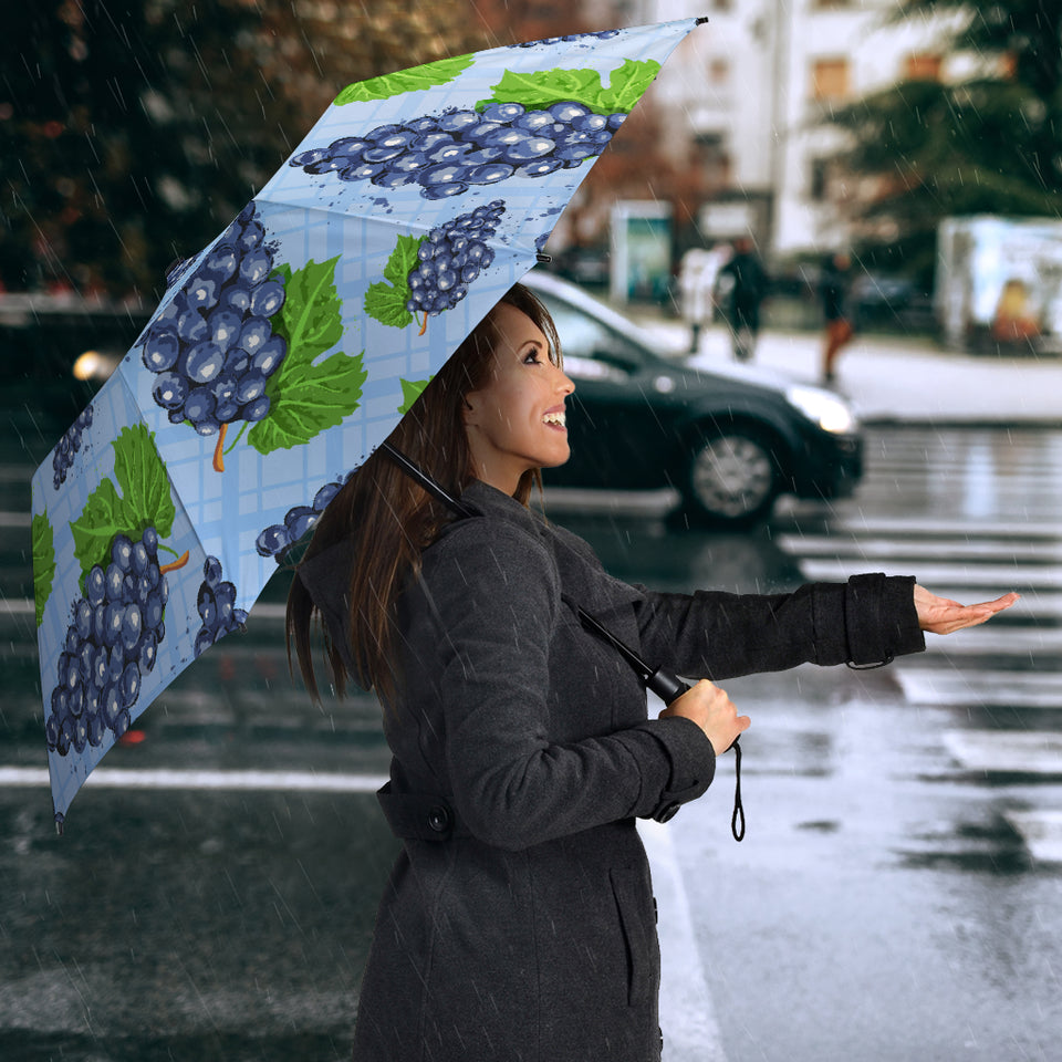 Watercolor Grape Pattern Umbrella
