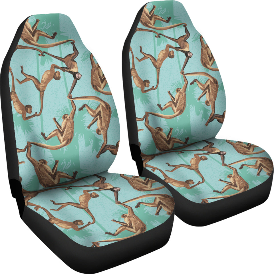 Monkey Palm Tree Background Universal Fit Car Seat Covers