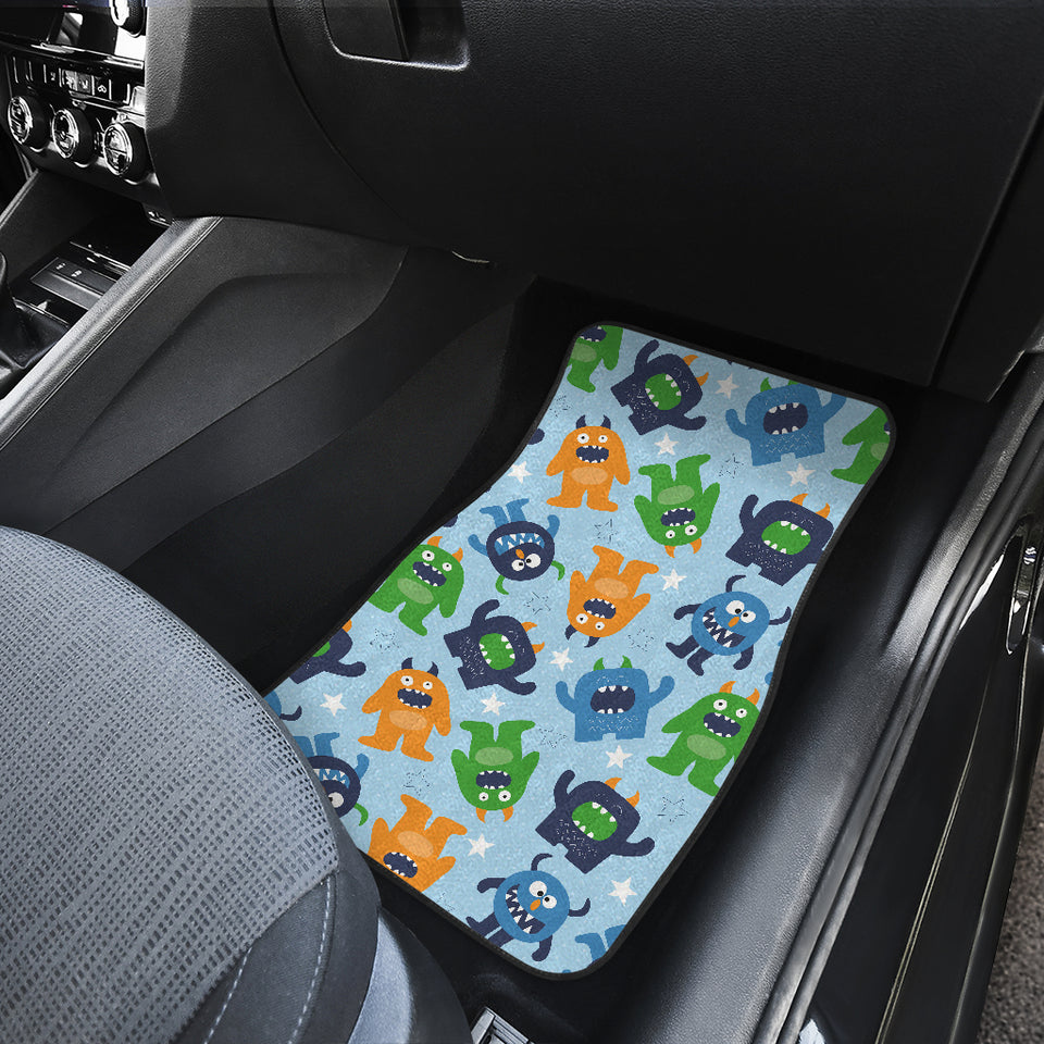 Alien Pattern Print Design 04 Front Car Mats
