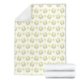 Cute Cartoon Frog Baby Pattern Premium Blanket