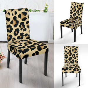 Leopard Print Design Pattern Dining Chair Slipcover