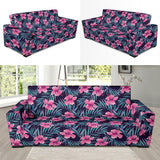 Hibiscus Pattern Print Design 05 Sofa Slipcover