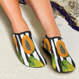 Papaya Design Pattern Aqua Shoes