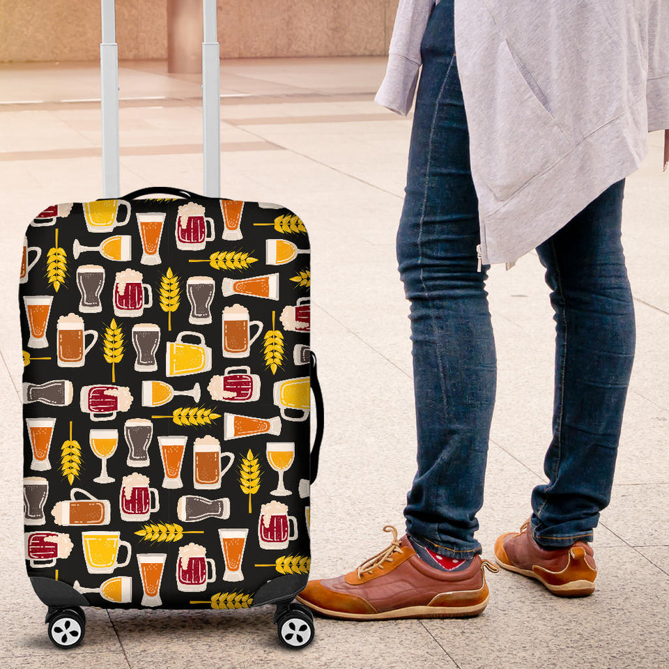 Beer Type Pattern Luggage Covers
