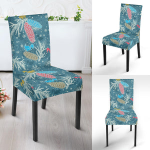 Squirrel Pattern Print Design 01 Dining Chair Slipcover