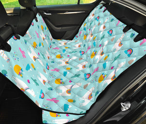 Llama Alpaca Cactus Leaves Pattern Dog Car Seat Covers