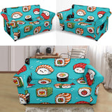 Cute Sushi Pattern Loveseat Couch Slipcover