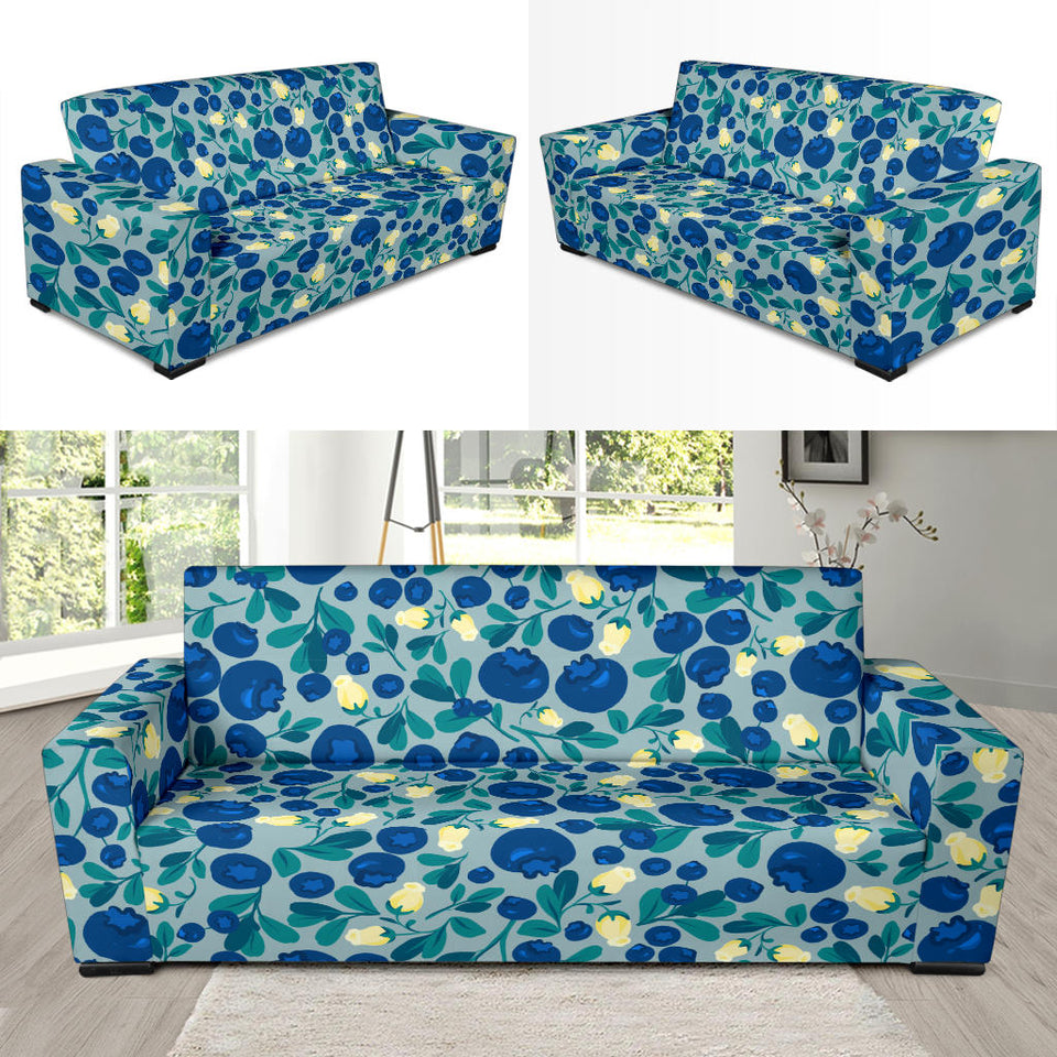 Blueberry Design Pattern Sofa Slipcover