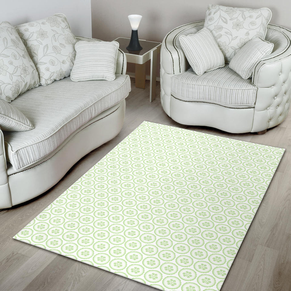 Cucumber Pattern Background Area Rug