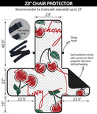 Hand drawn cherry pattern Chair Cover Protector