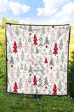 Cute Christmas Tree Pattern Premium Quilt