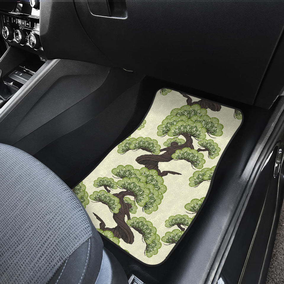 Bonsai Pattern Front And Back Car Mats