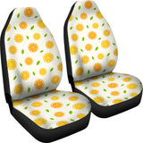 Oranges Leaves Pattern Universal Fit Car Seat Covers