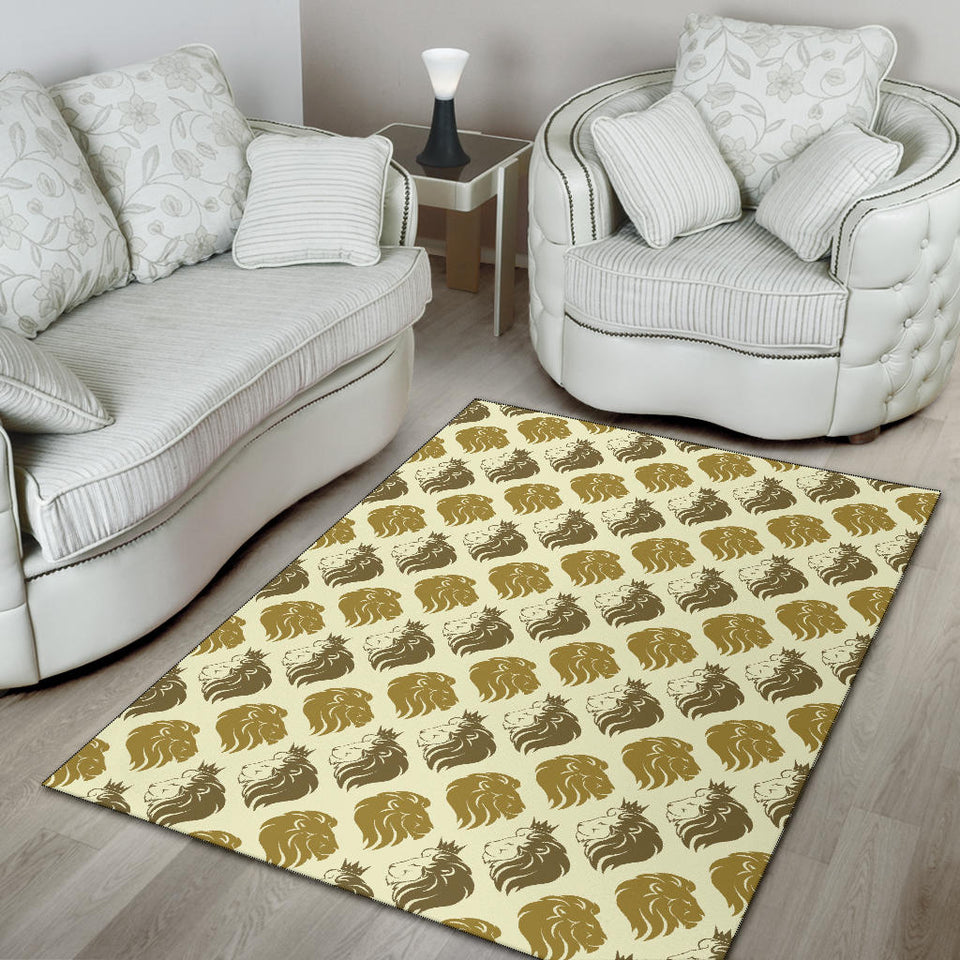 Lion Pattern Print Design 02 Area Rug
