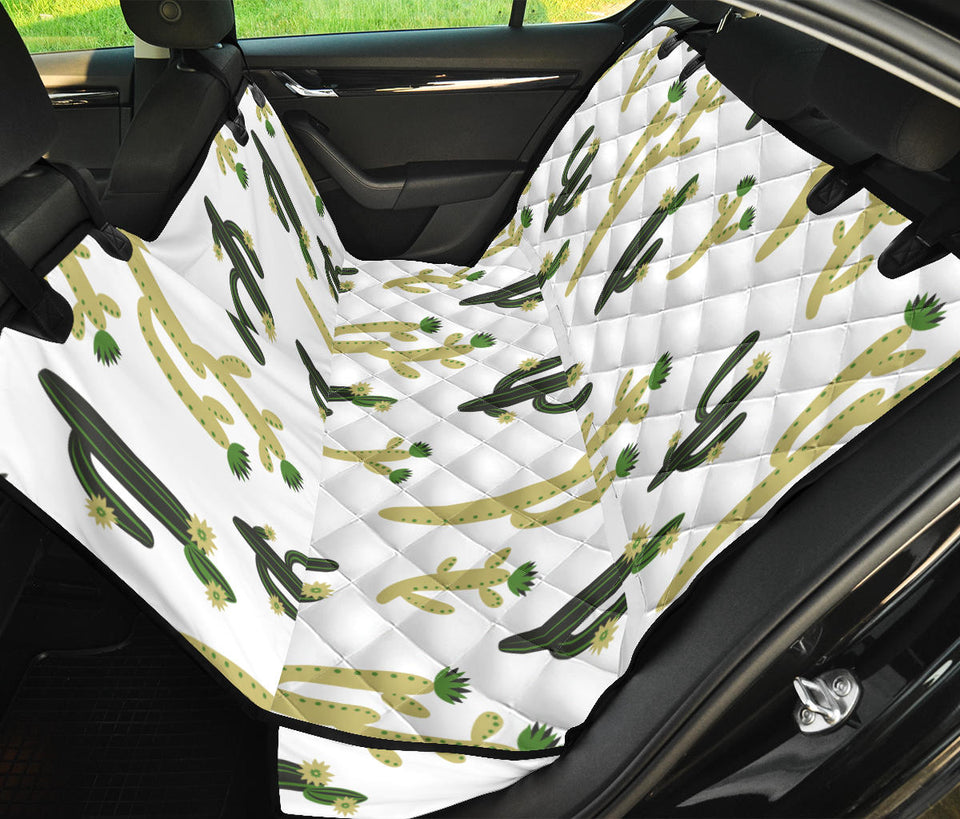 Cute Cactus Pattern Dog Car Seat Covers