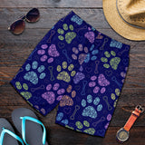 Dog Paws Pattern Print Design 02 Men Shorts
