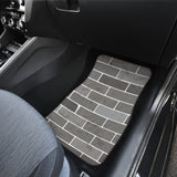 Brick Printed Pattern Print Design 05 Front and Back Car Mats