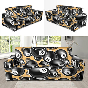 Billiard Ball Pattern Print Design 04 Sofa Slipcover