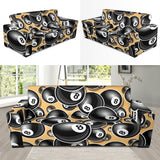 Billiard Ball Pattern Print Design 04 Sofa Slipcover