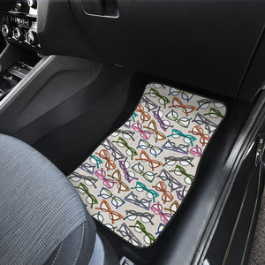 Sun Glasses Pattern Print Design 01 Front Car Mats