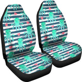 Cute Octopuses Heart Striped Background Universal Fit Car Seat Covers