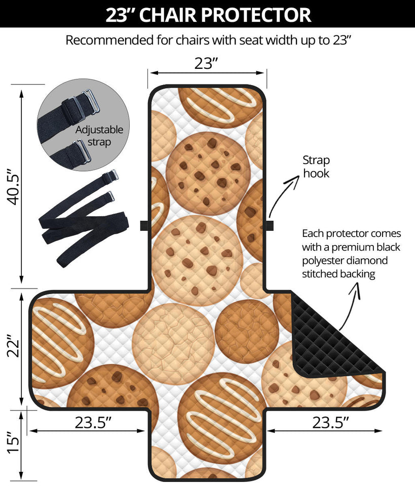 Various cookie pattern Chair Cover Protector