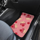 Cake Cherry Pattern Front And Back Car Mats