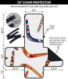 Boomerang Australian aboriginal ornament pattern Chair Cover Protector