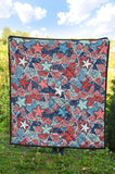 Hand Drawn Colorful Starfish Premium Quilt