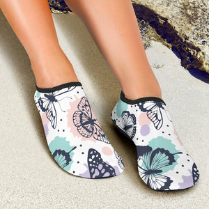 Butterfly Pattern Aqua Shoes